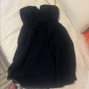 Strapless Silk Chiffon Dress